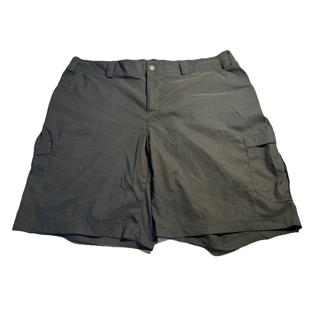Duluth Trading Dry On The Fly Shorts Womens Size 20 W Black Cargo Performance